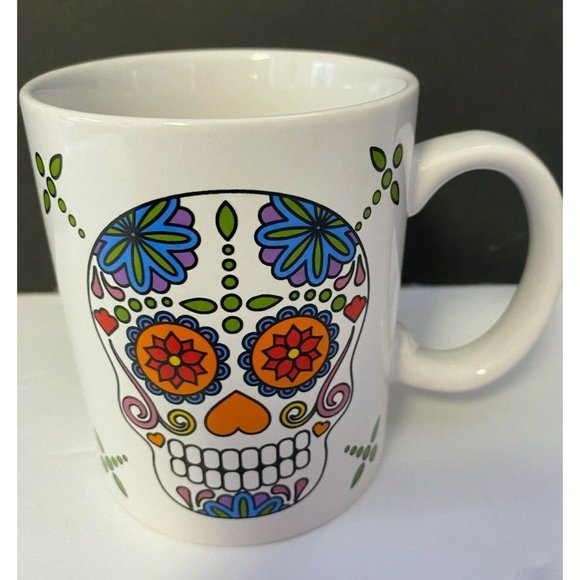 Day of the Dead Halloween Mexican Coffee Tea Mug Colorful Unique Fun Excellent - Picture 3 of 7